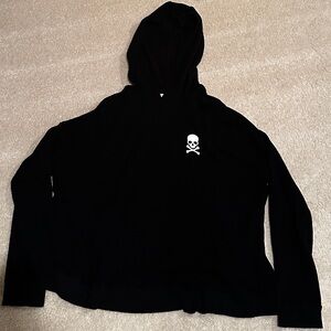 SoulCycle Black Hoodie with Skull Design